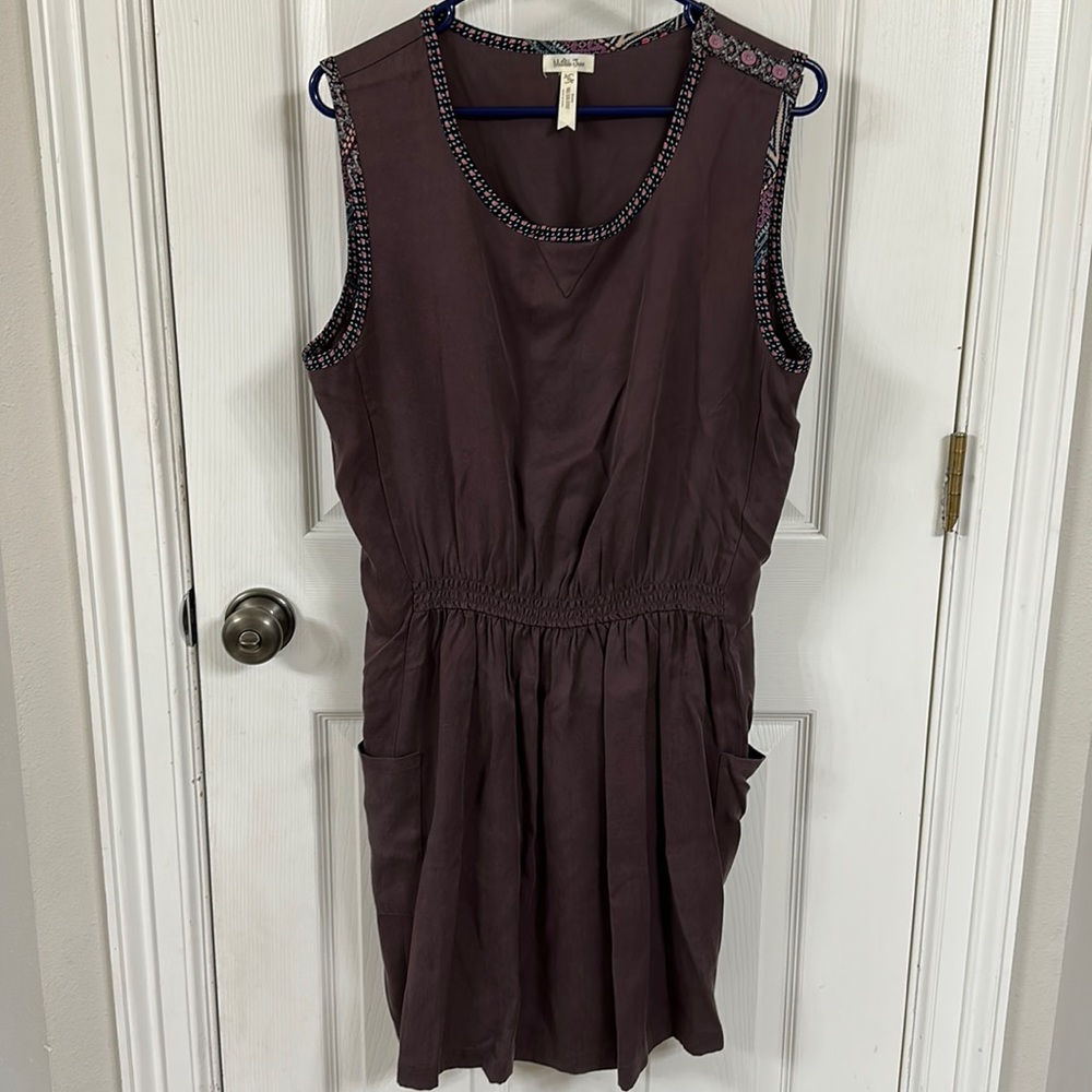 Matilda Jane Plum Sleeveless Pocket Dress